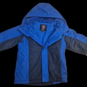 Swiss Tech Kids Blue and Black Puffer Jacket